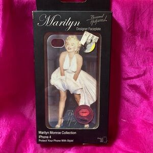 Vintage Marilyn Monroe Collection iPhone 4 Case - Black
